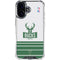 NBA Milwaukee Bucks Static iPhone 16 Clear Case