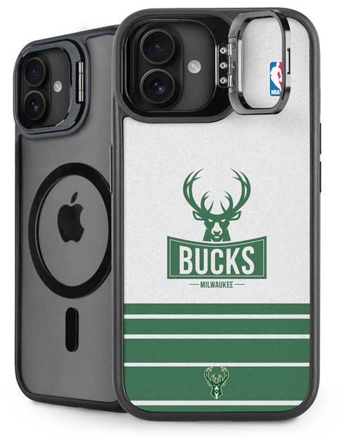 NBA Milwaukee Bucks Static iPhone 16 Kickstand Case