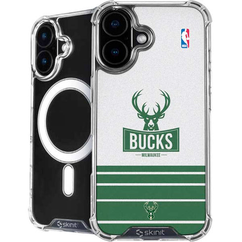 NBA Milwaukee Bucks Static iPhone 16 MagSafe Case
