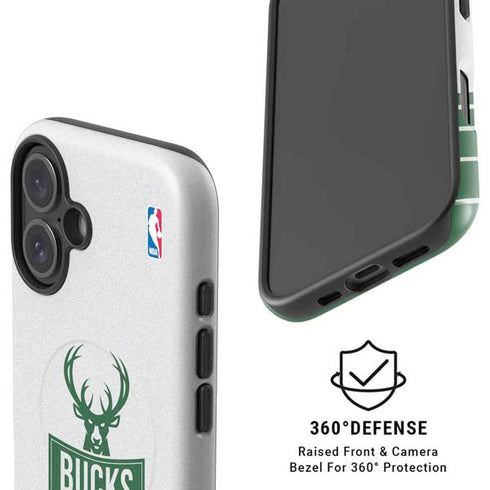 NBA Milwaukee Bucks Static iPhone 16 Magsafe Impact Case