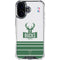NBA Milwaukee Bucks Static iPhone 16 Plus Clear Case