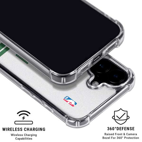 NBA Milwaukee Bucks Static iPhone 16 Plus Clear Case