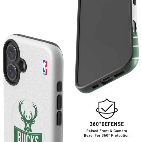 NBA Milwaukee Bucks Static iPhone 16 Plus Magsafe Impact Case