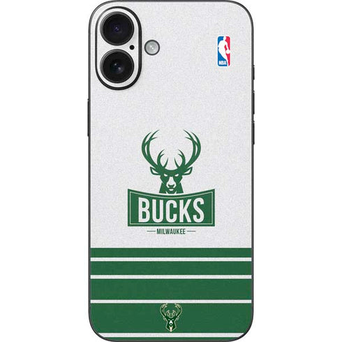 NBA Milwaukee Bucks Static iPhone 16 Plus Skin
