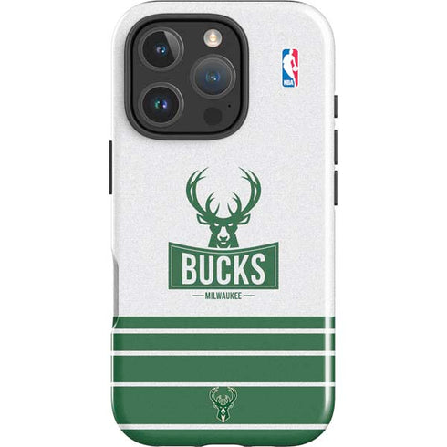 NBA Milwaukee Bucks Static iPhone 16 Pro Max Impact Case