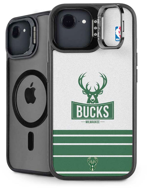 NBA Milwaukee Bucks Static iPhone 16e Kickstand Case