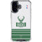 NBA Milwaukee Bucks Static iPhone 17 Clear Case