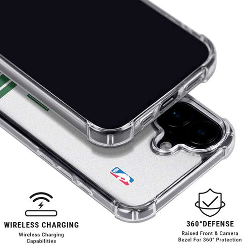 NBA Milwaukee Bucks Static iPhone 17 Clear Case