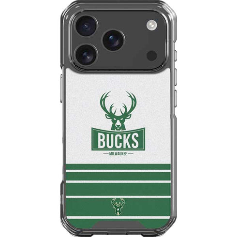 NBA Milwaukee Bucks Static iPhone 18 Pro Clear Case