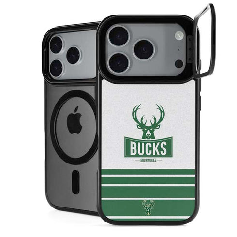 NBA Milwaukee Bucks Static iPhone 18 Pro Kickstand Case