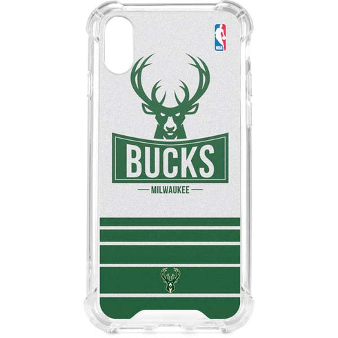 NBA Milwaukee Bucks Static iPhone XS Clear Case