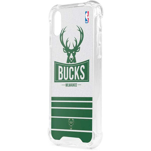 NBA Milwaukee Bucks Static iPhone XS Clear Case