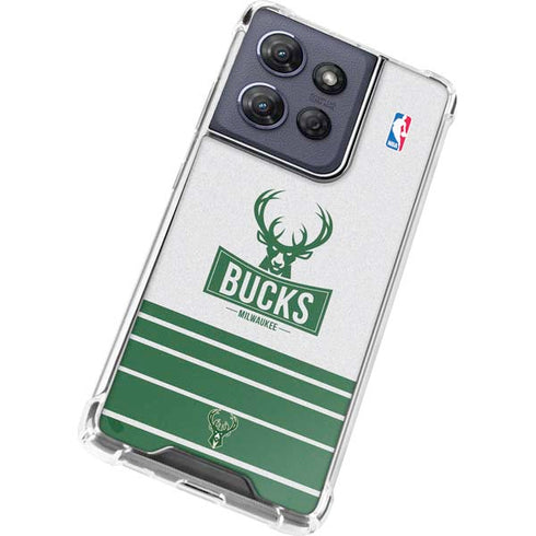 NBA Milwaukee Bucks Static Moto G 5G (2025) Clear Case
