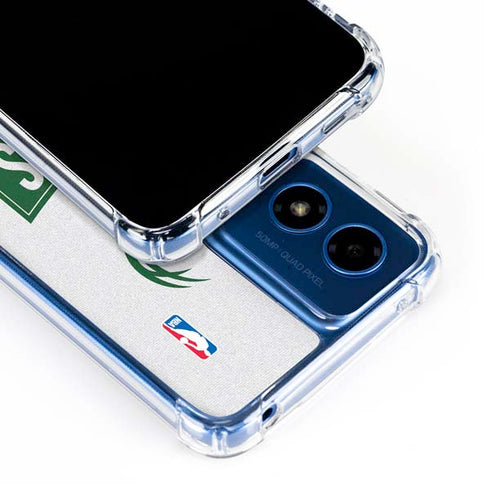 NBA Milwaukee Bucks Static Moto G 5G (2024) Clear Case