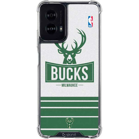 NBA Milwaukee Bucks Static Moto G Power 5G (2024) Clear Case
