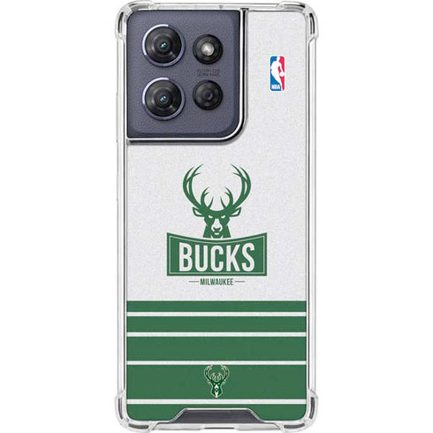 NBA Milwaukee Bucks Static Moto G Power 5G (2025) Clear Case