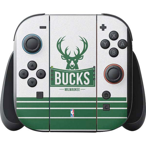 NBA Milwaukee Bucks Static Nintendo Switch 2 (2025) with Joy-Con Skin