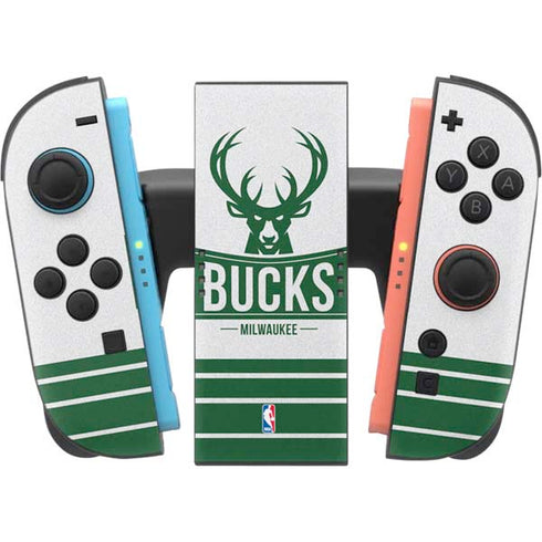 NBA Milwaukee Bucks Static Nintendo Switch 2 (2025) Joy-Con Controller Skin