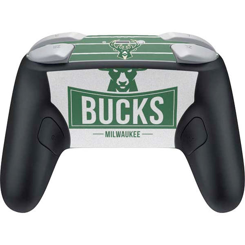 NBA Milwaukee Bucks Static Nintendo Switch 2 (2025) Pro Controller Skin