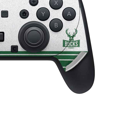NBA Milwaukee Bucks Static Nintendo Switch 2 (2025) Pro Controller Skin