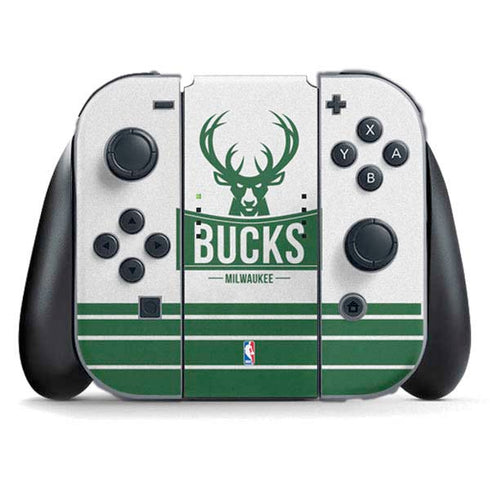 NBA Milwaukee Bucks Static Nintendo Switch (2017-2021) Joy-Con Controller Skin