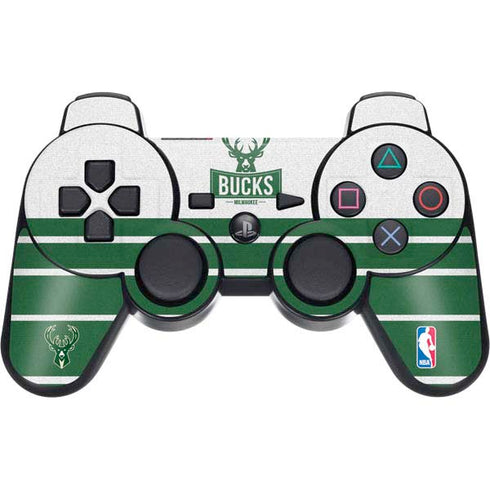 NBA Milwaukee Bucks Static PS3 Dual Shock wireless controller Skin