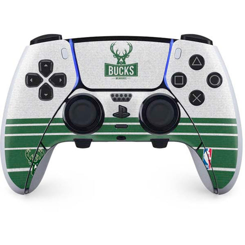 NBA Milwaukee Bucks Static PS5 DualSense Edge Pro Controller Skin