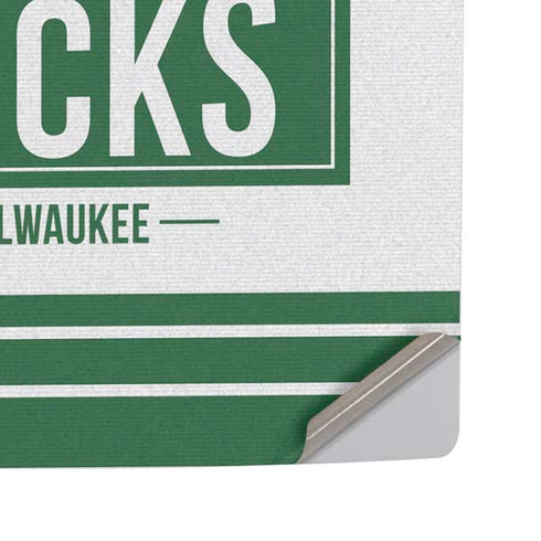 NBA Milwaukee Bucks Static PS5 Pro Disk Console Skin