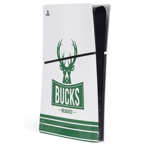 NBA Milwaukee Bucks Static PS5 Slim Digital Edition Console Skin