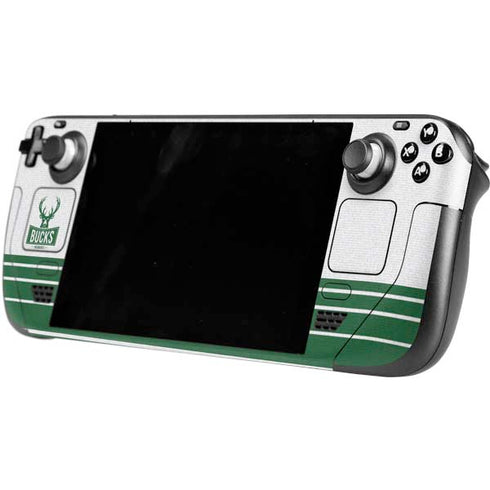NBA Milwaukee Bucks Static Steam Deck Handheld Gaming Computer OLED Skin