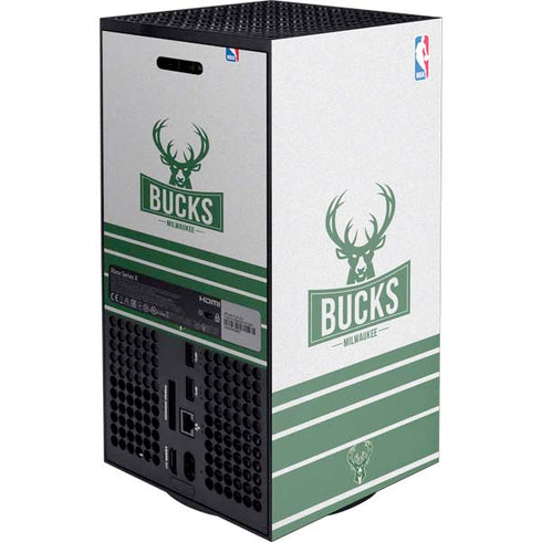NBA Milwaukee Bucks Static XBox Series X Digital Edition Console Skin