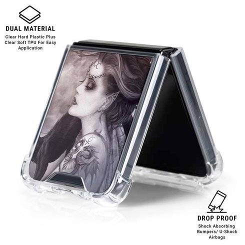 Alchemy Minnaloushe Moon Galaxy Z Flip6 Clear Case