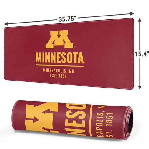 University of Minnesota Minneapolis MN Est 1851 Gaming Mouse Pad