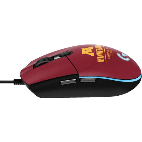 University of Minnesota Minneapolis MN Est 1851 G203 Prodigy RGB Wired Gaming Mouse Skin