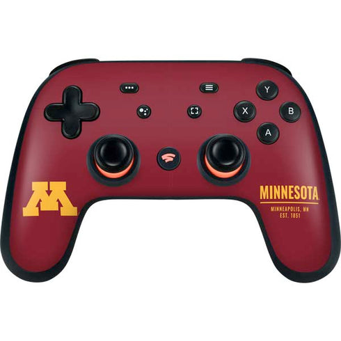 University of Minnesota Minneapolis MN Est 1851 Google Stadia Controller Skin