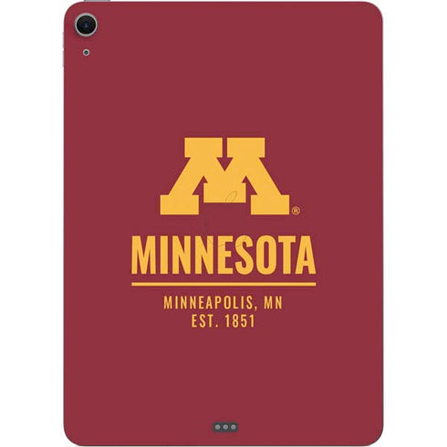University of Minnesota Minneapolis MN Est 1851 Apple iPad Air Skin