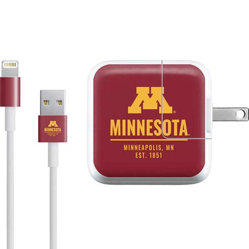 University of Minnesota Minneapolis MN Est 1851 iPad Charger (10W USB) Skin