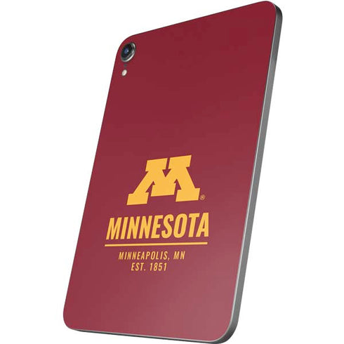 University of Minnesota Minneapolis MN Est 1851 Apple iPad Mini Skin