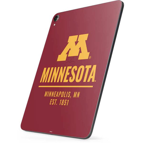 University of Minnesota Minneapolis MN Est 1851 Apple iPad Pro Skin