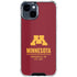 University of Minnesota Minneapolis MN Est 1851 iPhone 15 Clear Case