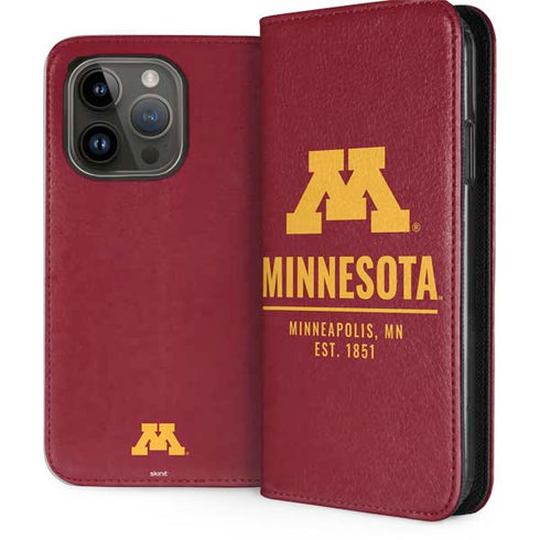 University of Minnesota Minneapolis MN Est 1851 iPhone 15 Pro Folio Case