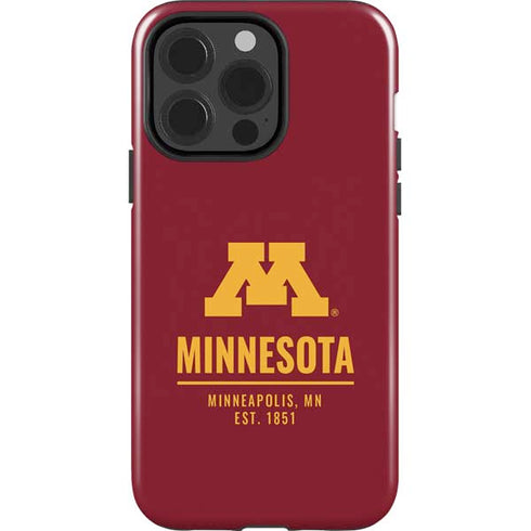 University of Minnesota Minneapolis MN Est 1851 iPhone 15 Pro Impact Case