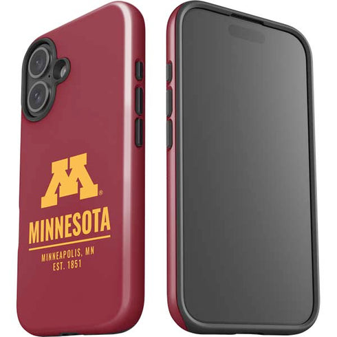 University of Minnesota Minneapolis MN Est 1851 iPhone 16 Impact Case
