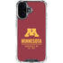 University of Minnesota Minneapolis MN Est 1851 iPhone 16 Plus Clear Case