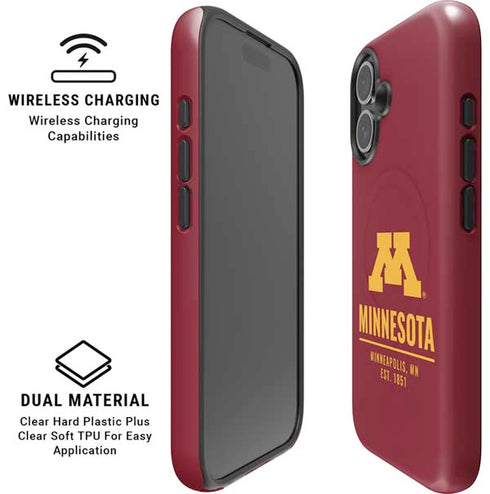 University of Minnesota Minneapolis MN Est 1851 iPhone 16 Plus Magsafe Impact Case