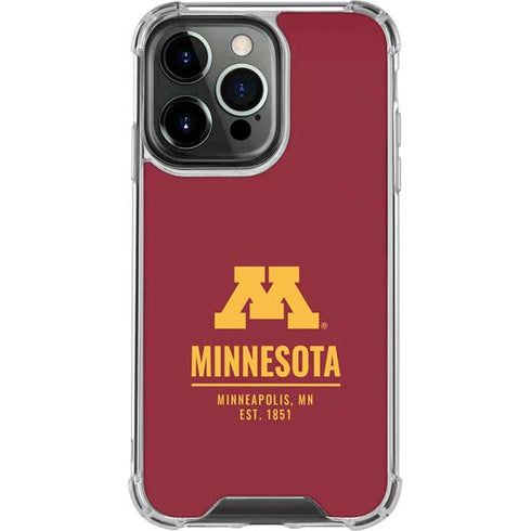 University of Minnesota Minneapolis MN Est 1851 iPhone 16 Pro Clear Case