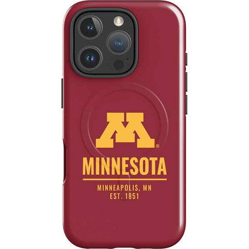 University of Minnesota Minneapolis MN Est 1851 iPhone 16 Pro Max Magsafe Impact Case