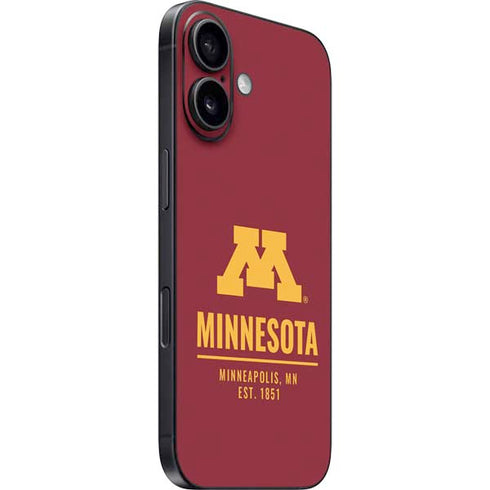 University of Minnesota Minneapolis MN Est 1851 iPhone 16 Skin