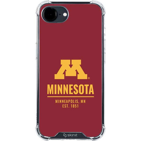 University of Minnesota Minneapolis MN Est 1851 iPhone 16e Clear Case