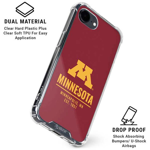 University of Minnesota Minneapolis MN Est 1851 iPhone 16e Clear Case